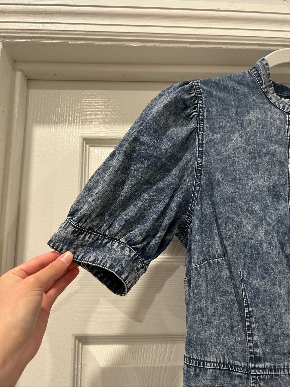 Who What Wear Washed Denim Midi Dress Size XS - Picture 3 of 8